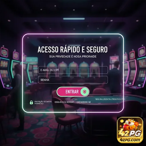 Ilustração de Cadastre-se na 42pg e tenha acesso a serviços VIP