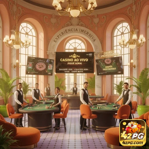 Ilustração de Explore os Slots e servicos VIP na 42pg com Diversão Garantida