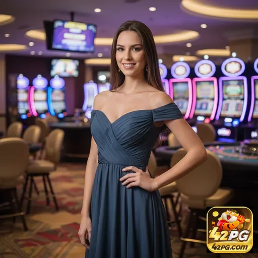 Ilustração de Explore os Slots e servicos VIP na 42pg com Diversão Garantida